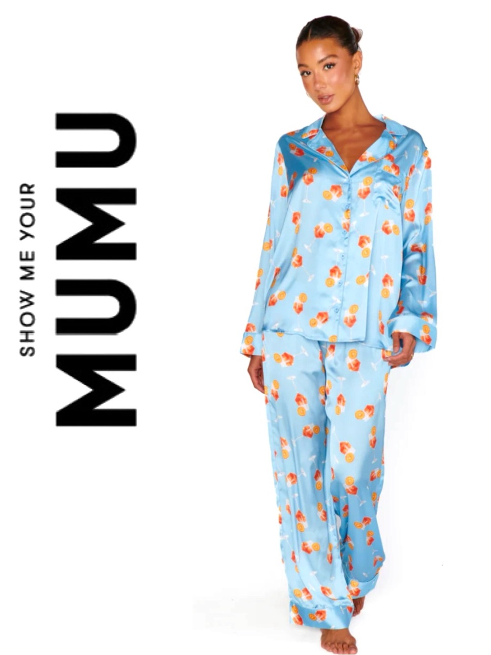 Show Me Your Mumu  ~ Saint Spritz Silky ~ Classic PJ Set